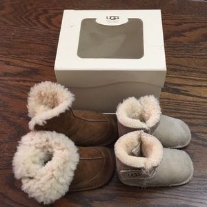 UGG Booties for Infants. Size S and M. 2 pairs